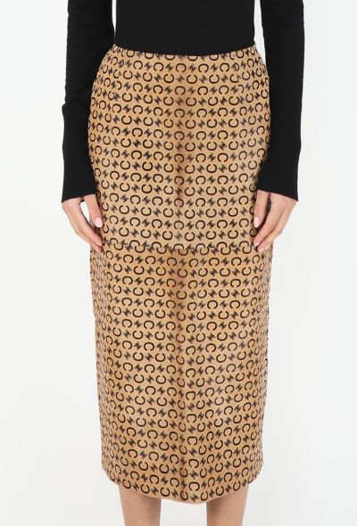 Céline Vintage Triomphe Pony Hair Skirt - 2