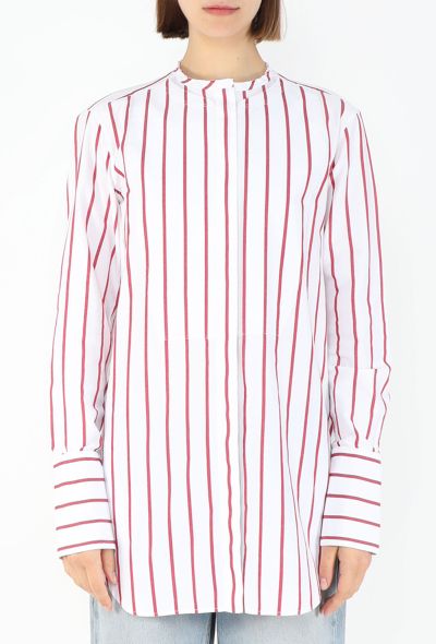 Céline Striped Cotton Bib Tunic - 1
