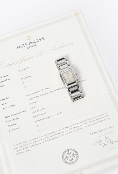 Patek Philippe Vintage Twenty~4 Stainless Steel & Diamond Watch - 1
