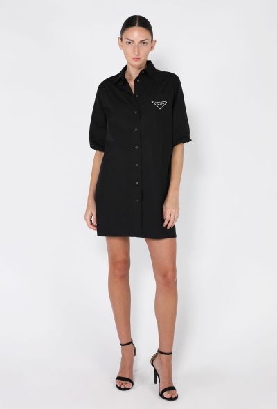 Prada Drawstring Logo Shirt Dress, 2022 - 1