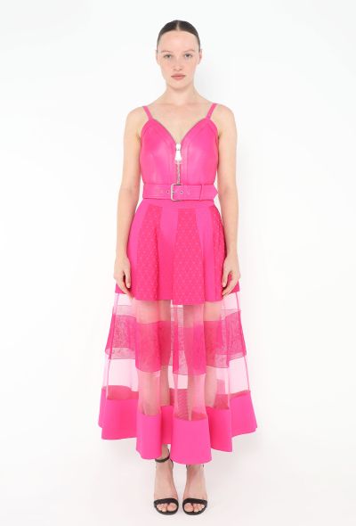 Alexander McQueen S/S 2022 Leather Lace Bustier Ensemble - 1 Alexander McQueen S/S 2022 Leather Lace Bustier Ensemble - 1