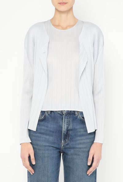 Issey Miyake Pleats Please Cardigan Ensemble - 1