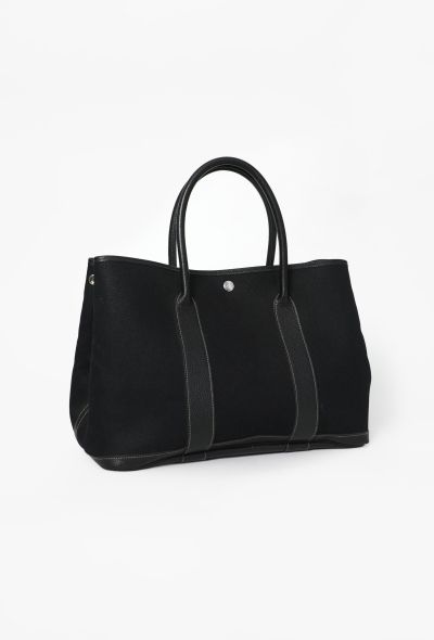 Hermès Black Toile & Négonda Garden Party 36 Bag - 2