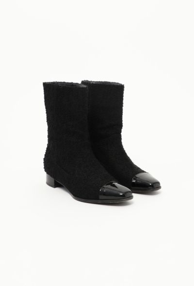 Chanel 2018 Cap-Toe Tweed Boots - 2