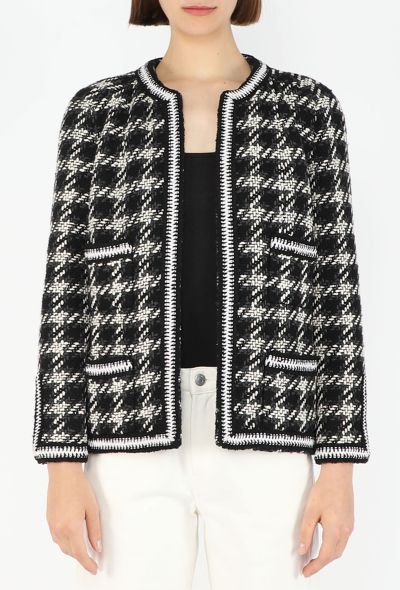 Chanel Houndstooth Tweed Jacket, F/W 1984 - 1