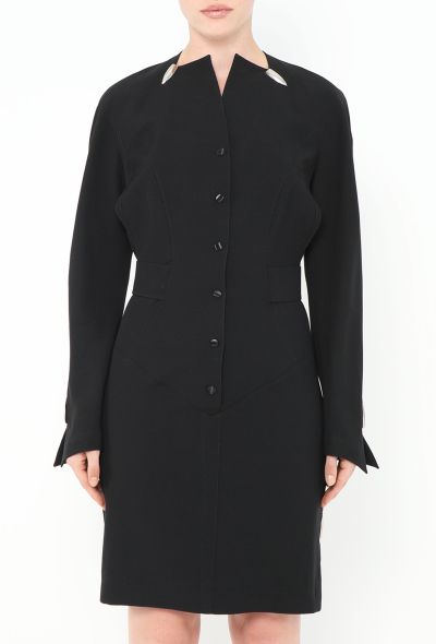 Thierry Mugler Late '80s Spearhead Belted Dress - 2