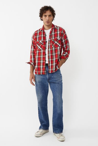 Men's Vintage 1960s Sanforized Flannel Shirt - 1 Men's Vintage 1960s Sanforized Flannel Shirt - 1