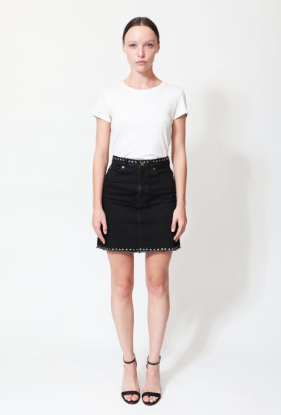                             Studded Denim Skirt - 1