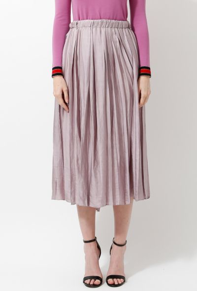                                         2015 Pleated Silk Skirt-2