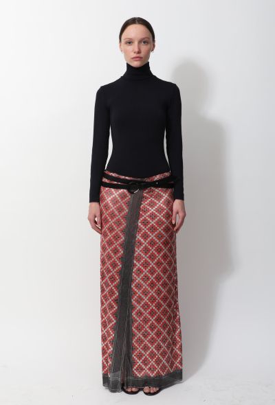                             S/S 2019 Metallic Mosaic Wrap Skirt - 1