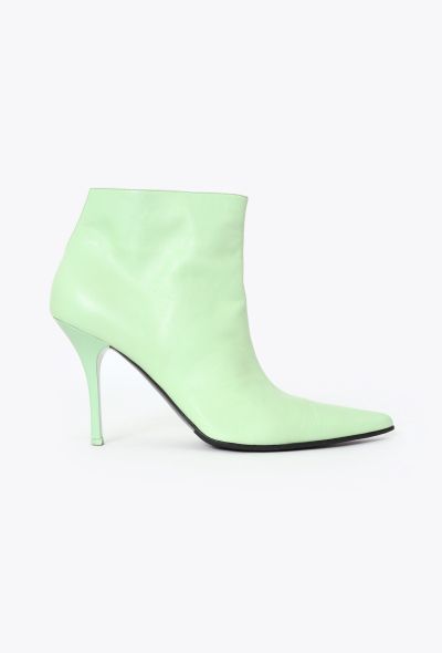Céline 2017 Leather Slit Ankle Boots - 1