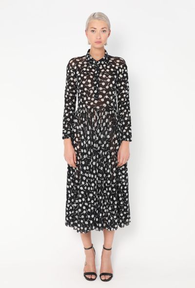 Jil Sander Bicolor Floral Print Dress - 1