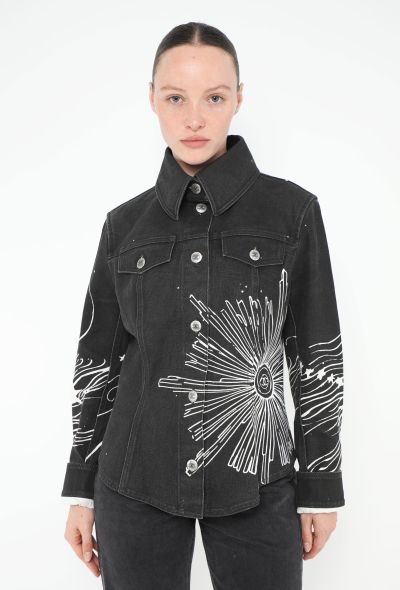Chanel 2022 Printed Denim Jacket - 1