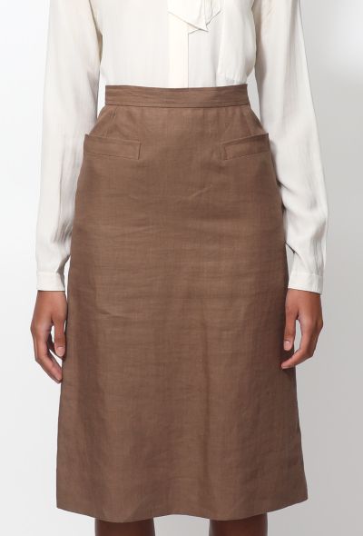                                         Vintage Linen Skirt-2