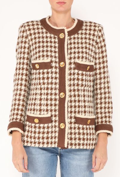 Chanel RARE F/W 1986 Houndstooth Clover Ensemble - 1