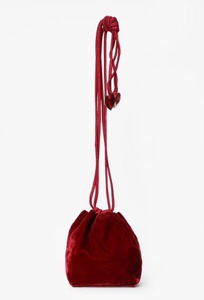 Saint Laurent Vintage Mini Velvet Bucket Bag - 1