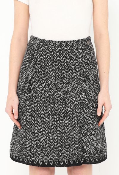 Chanel Chevron Tweed Wrap Skirt - 2