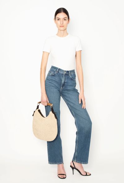 Saint Laurent Rare 2000s Woven Rope Mombasa Bag - 2