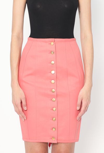 Jean Paul Gaultier 1989 Lace-up Denim Skirt - 2 Jean Paul Gaultier 1989 Lace-up Denim Skirt - 2