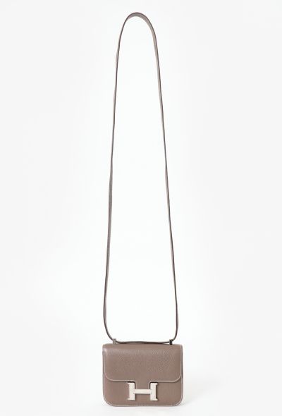 Hermès Etoupe Epsom Micro Constance - 2 Hermès Etoupe Epsom Micro Constance - 2
