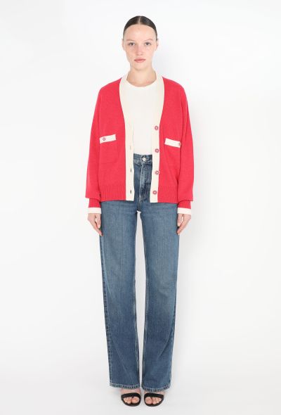 Chanel Bicolor Cashmere Knit Cardigan - 2 Chanel Bicolor Cashmere Knit Cardigan - 2