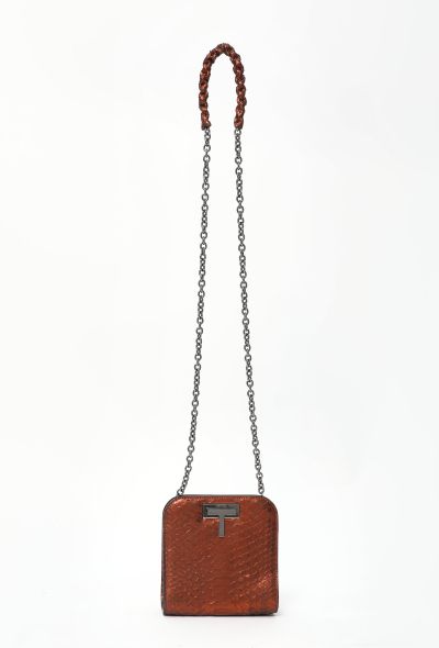 Tom Ford T Lock Mini Python Bag - 1 Tom Ford T Lock Mini Python Bag - 1