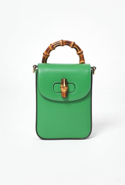 Gucci 2023 Green Bamboo Mini Crossbody Bag - 1 Gucci 2023 Green Bamboo Mini Crossbody Bag - 1