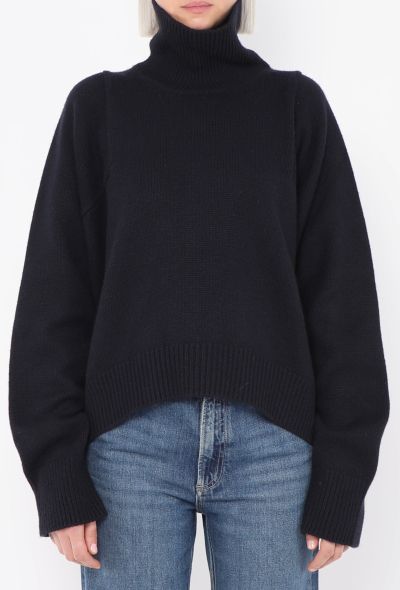 Céline Cashmere Turtleneck Sweater - 2