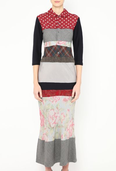 Comme des Garçons 2000 Fluted Patchwork Dress - 2 Comme des Garçons 2000 Fluted Patchwork Dress - 2