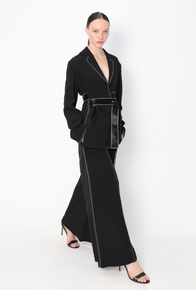 Céline Contrast Stitch Wrap Jumpsuit, S/S 2015 - 1