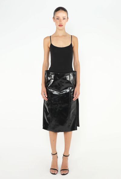 Sacai S/S 2023 Vinyl Leather Skirt - 1
