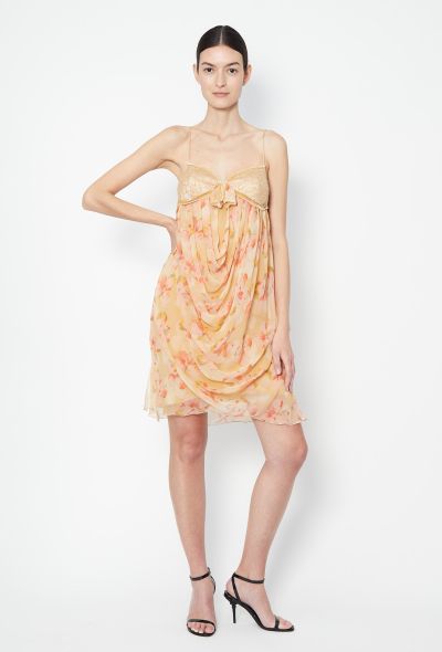 Dior F/W 2005 Draped Chiffon Dress - 1 Dior F/W 2005 Draped Chiffon Dress - 1