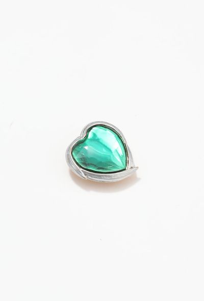                             Goossens' Iconic Stone Heart Pin - 2