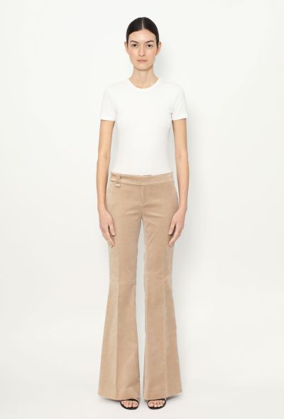 Gucci Early 2000s Flared Velvet Trousers - 1 Gucci Early 2000s Flared Velvet Trousers - 1