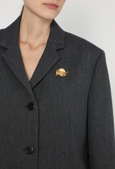 Hermès 18k Yellow Gold Feather Brooch - 2 Hermès 18k Yellow Gold Feather Brooch - 2