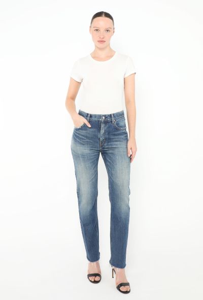 Saint Laurent 2022 Washed Tapered Jeans - 2 Saint Laurent 2022 Washed Tapered Jeans - 2
