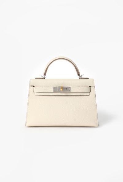Hermès Craie Epsom Mini Kelly II Sellier Electrum - 1 Hermès Craie Epsom Mini Kelly II Sellier Electrum - 1