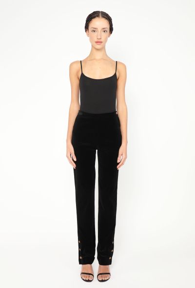 Chanel F/W 1996 Velvet Gripoix Trousers - 1 Chanel F/W 1996 Velvet Gripoix Trousers - 1