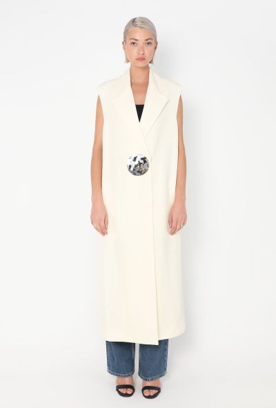 Jil Sander Resort 2024 Hammered Silk Vest - 1 Jil Sander Resort 2024 Hammered Silk Vest - 1