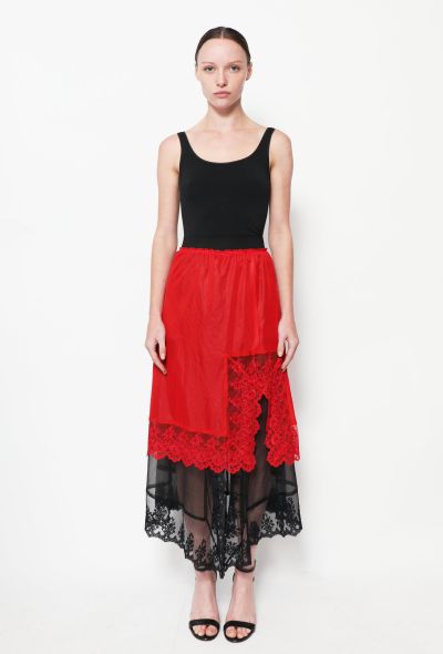                                         F/W 2001 Layered Lace Skirt-1