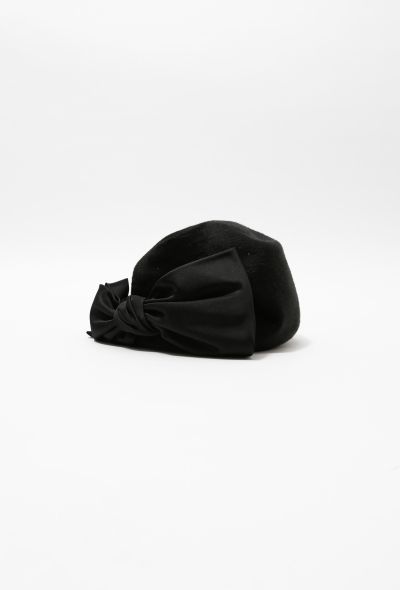                             Fur Bow Hat - 2