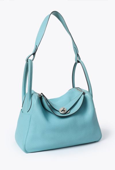 Hermès Lindy 30 Taurillon Clémence Bleu Atoll - 2 Hermès Lindy 30 Taurillon Clémence Bleu Atoll - 2