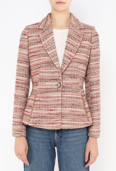 Prada F/W 2000 Tweed Cinched Blazer - 1 Prada F/W 2000 Tweed Cinched Blazer - 1