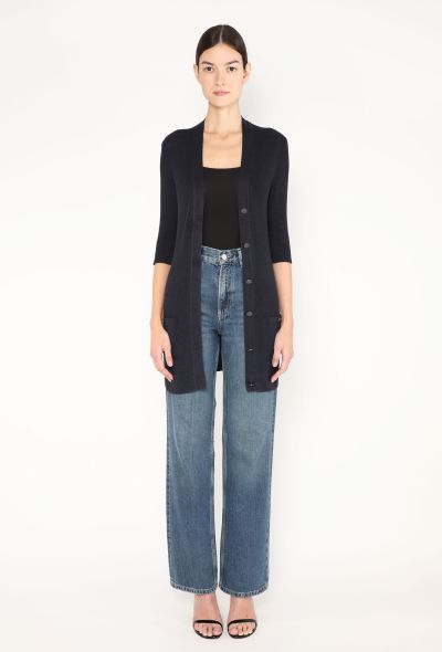 Chanel Ribbed 'CC' Cardigan - 2