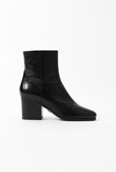 Christian Dior Lacquered Leather Ankle Boots - 1