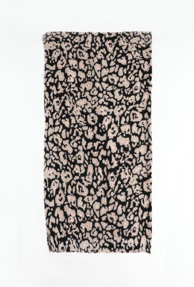 Christian Dior Leopard Silk & Cashmere Scarf - 2