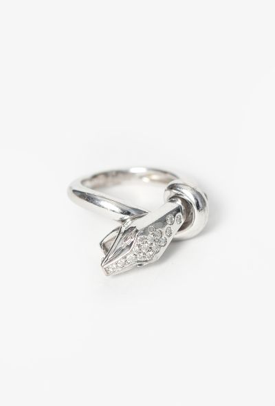 Boucheron 18K White Gold & Diamonds Trouble Serpent Ring - 1