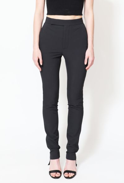                                         Chic Fitted Twill Trousers-2