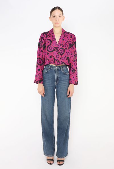Saint Laurent '80s Abstract Linen Jacket - 2 Saint Laurent '80s Abstract Linen Jacket - 2