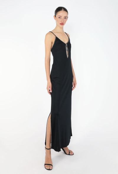 Azzaro 1975 Strass Trim Jersey Gown - 2